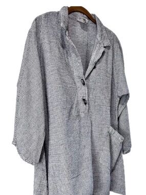 MILL VALLEY Clothing Company minimalist shirt Checkered Tunic with Pocket